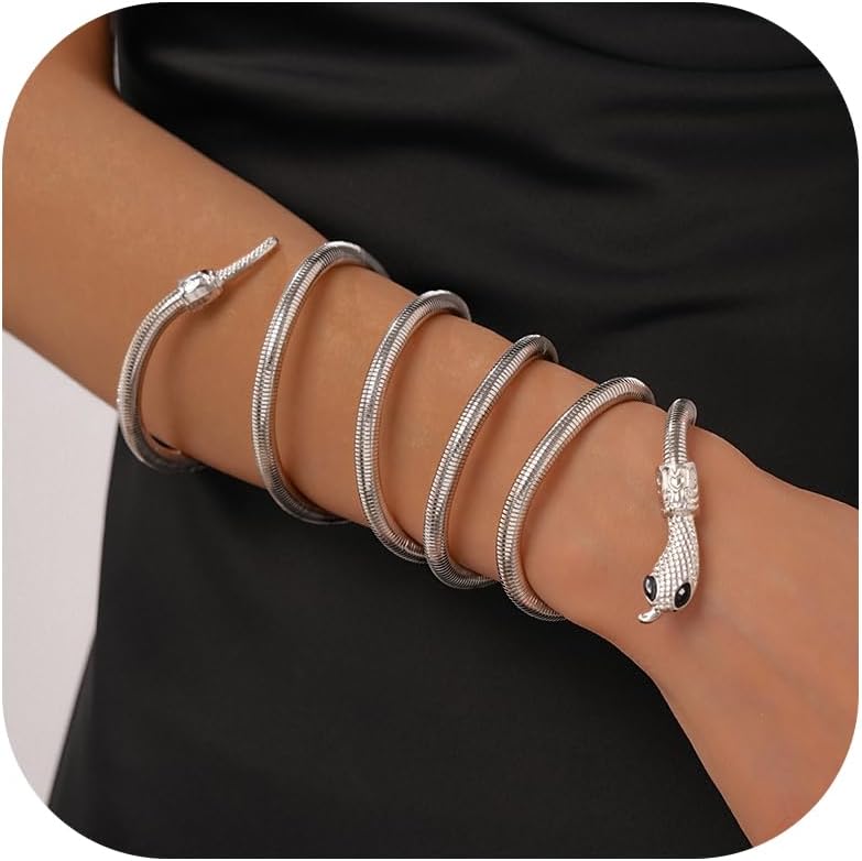 72ore Bendable Bracelet Flexible Bendable Necklace for Women Snake Bracelets Gifts Adjustable Halloween Jewelry - Image 1